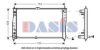 AKS DASIS OK55415200A Radiator, engine cooling